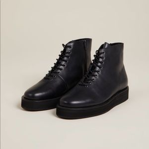 Intentionally Blank Miller Black Leather Shoes